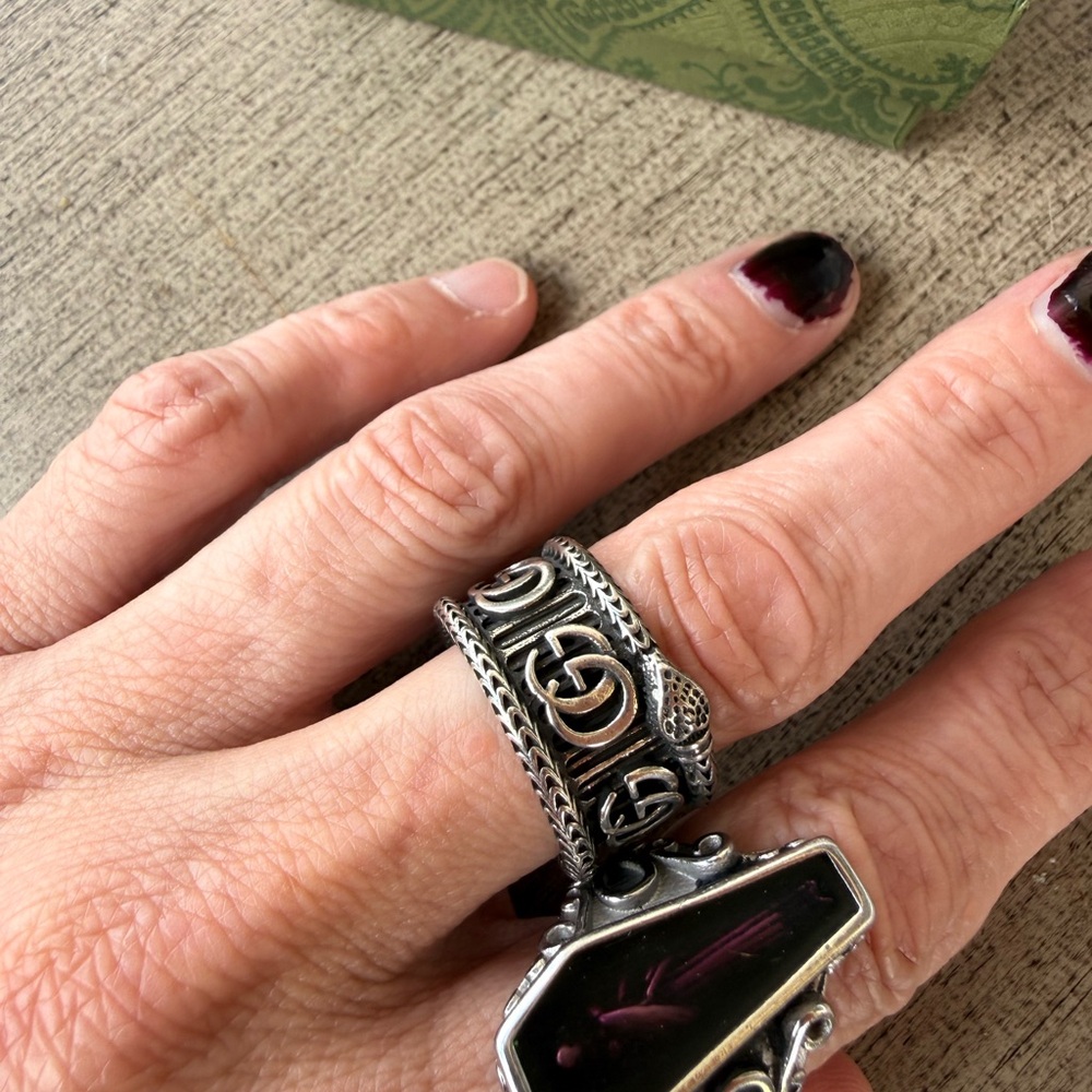 Gucci Marmont Snake Ring 8 - Picture 3 of 4